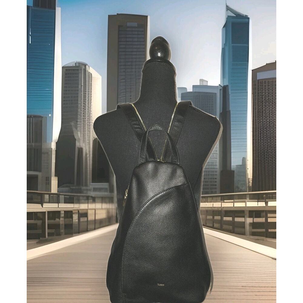 New! Kattee Women's Sling Bag Crossbody Backpack RFID Black 13x9x5